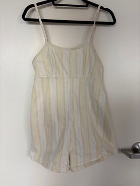 Urban Outfitters BDG Yellow Striped  Romper
